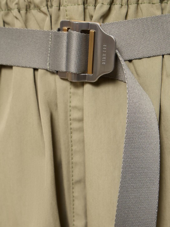 Dion Lee: Pantalon large en coton mélangé avec sac banane