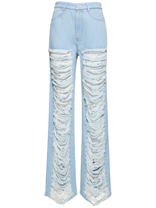 Dion Lee: Jean ample en coton usé