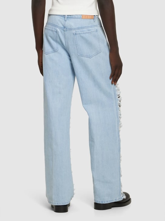 Dion Lee: Jean ample en coton usé