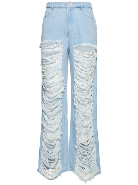 Dion Lee: Jean ample en coton usé