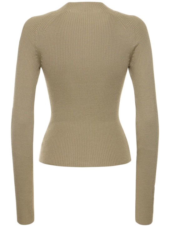 Dion Lee: Rib knit wool crewneck sweater