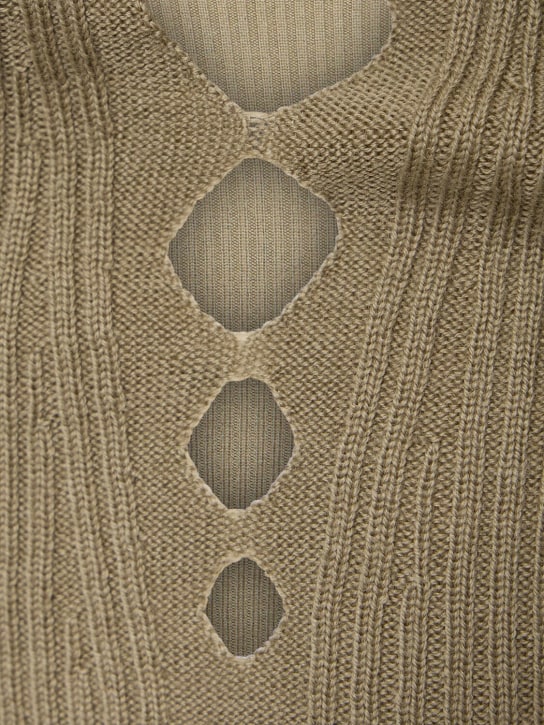 Dion Lee: Rib knit wool crewneck sweater