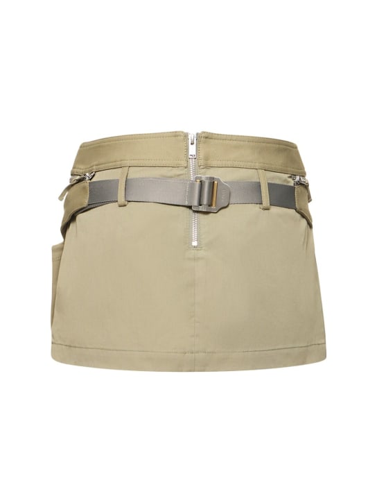 Dion Lee: Minirock aus Baumwollmischung mit Gürteltasche