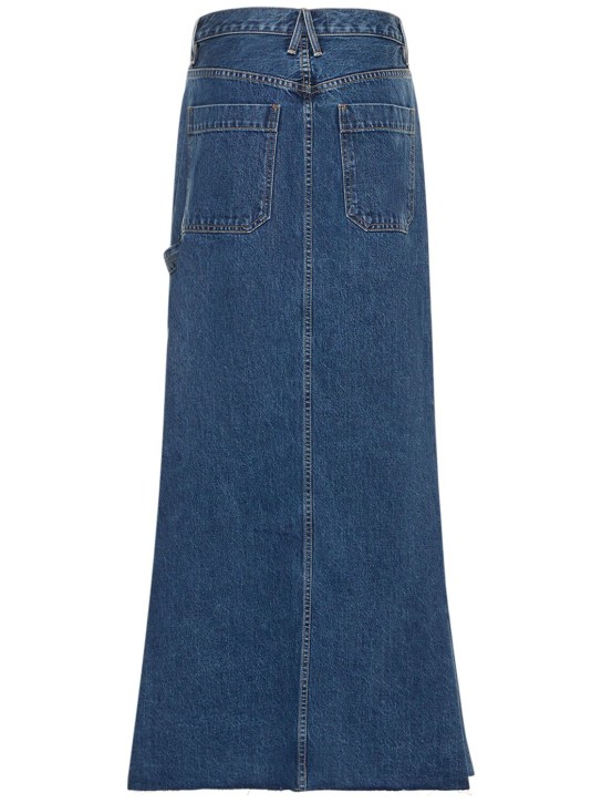 Slvrlake: Jupe longue en denim de coton