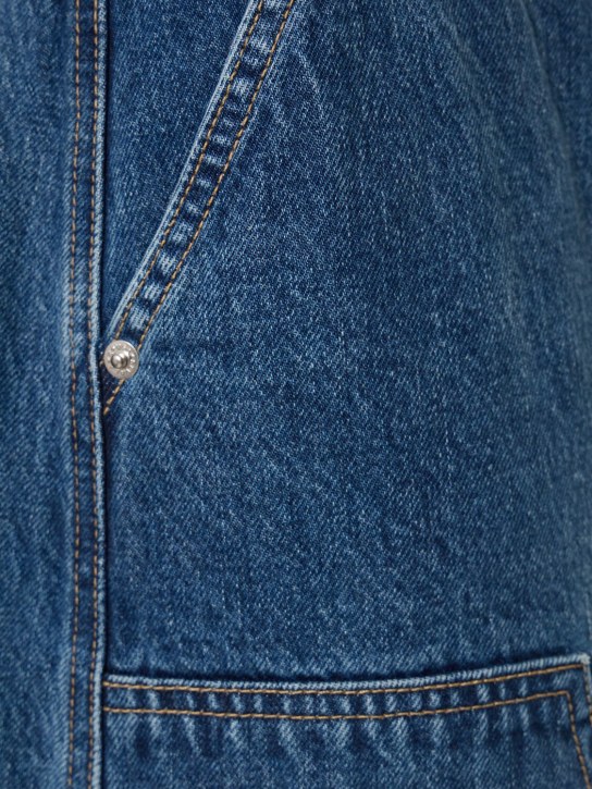 Slvrlake: Jupe longue en denim de coton