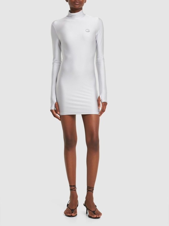 Coperni - Vestido corto con manga larga y cuello alto