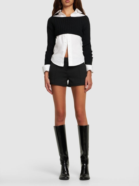 Coperni - Short cintré en viscose mélangée