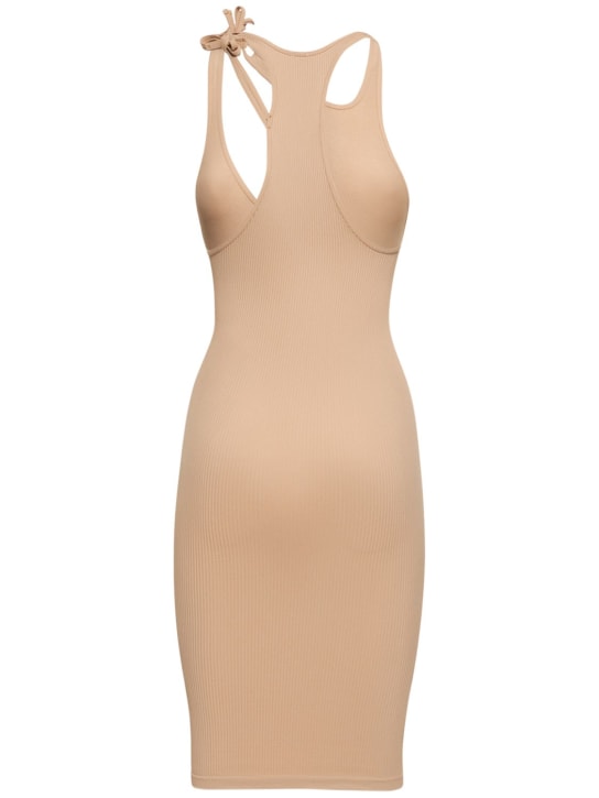 Andreadamo: Vestido corto de jersey acanalado