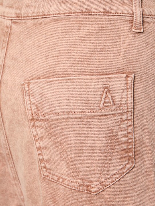 Andreadamo: Pantaloni asimmetrici in denim di cotone washed