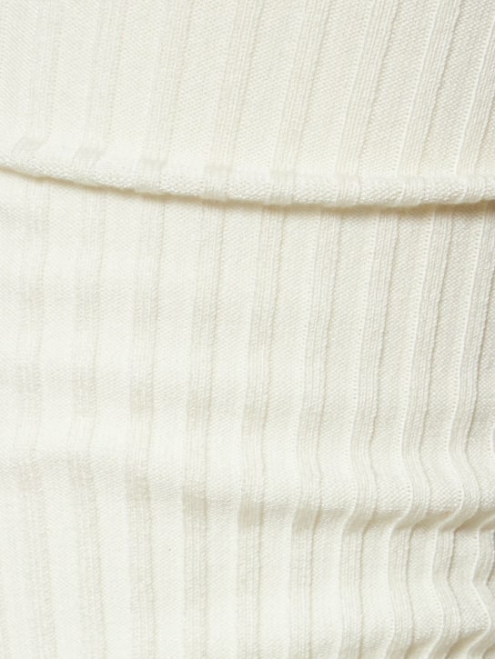 Andreadamo: Pantalon évasé en maille de viscose mélangée