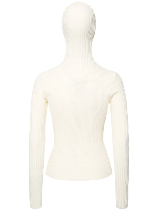 Andreadamo: Top in maglia di misto viscosa a costine