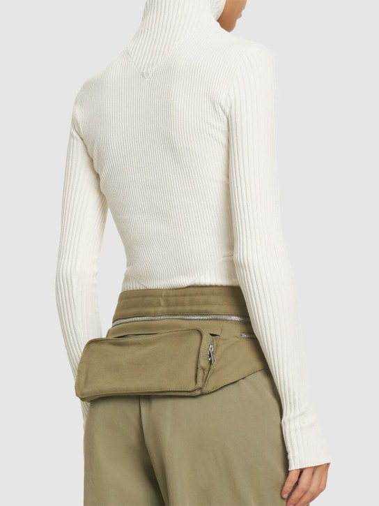 Andreadamo: Top in maglia di misto viscosa a costine
