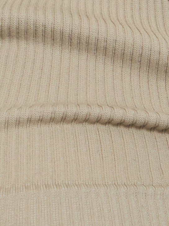 Andreadamo: Soutien-gorge en jersey côtelé avec bretelles