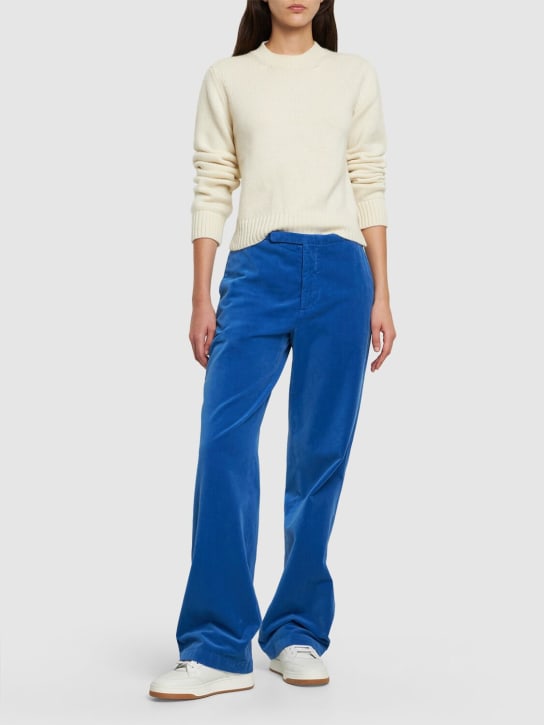 ASPESI - Pantalon taille haute en velours de coton