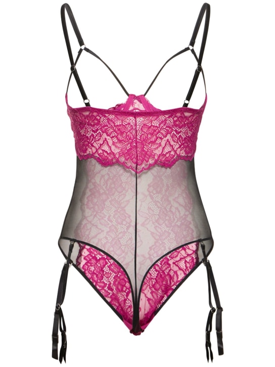 Fleur Du Mal: Body jarretière en dentelle Roxy