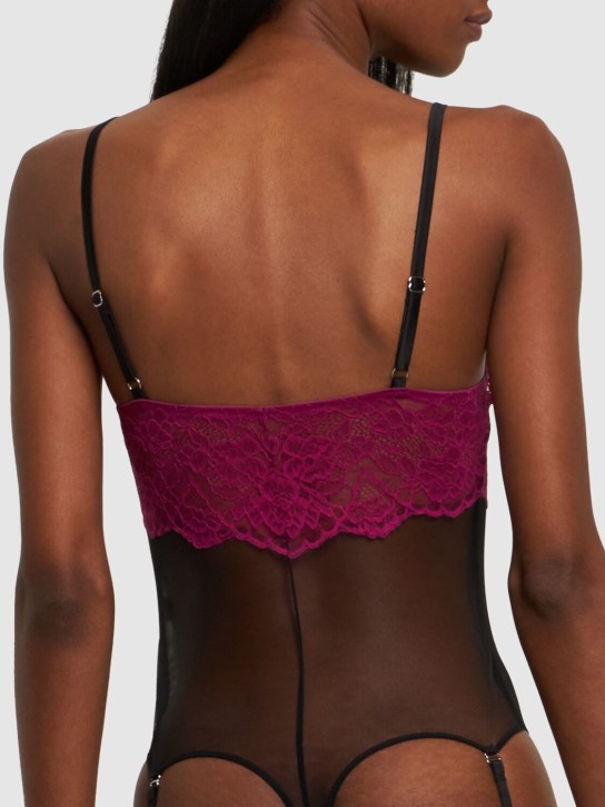 Fleur Du Mal: Body jarretière en dentelle Roxy