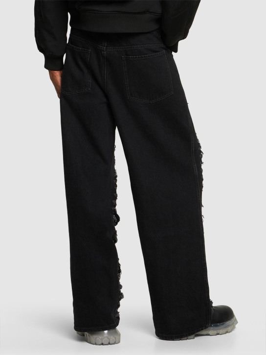 Dion Lee: Jean en denim de coton usé