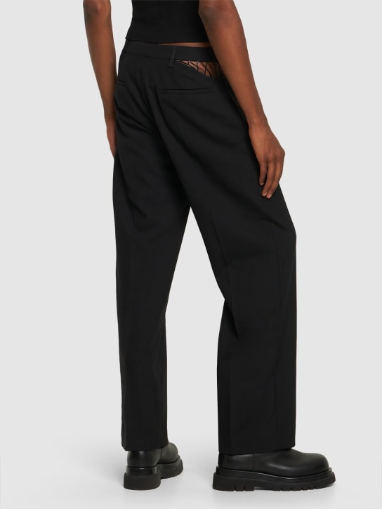 Dion Lee: Pantalon formel en laine Picot