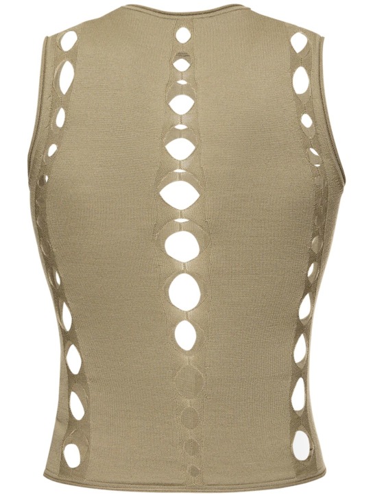 Dion Lee: Débardeur en laine Snake Diamond