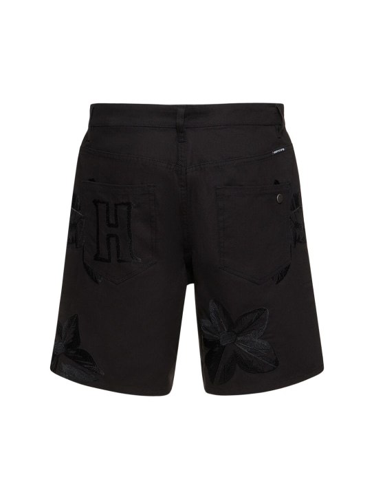 Honor the Gift: B-Summer embroidered canvas shorts