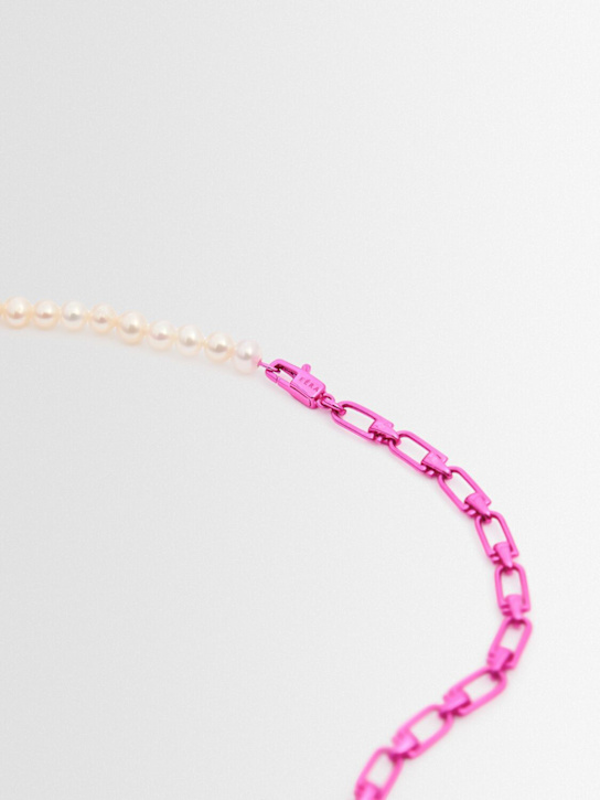 EÉRA: Chain & pearl double Reine necklace
