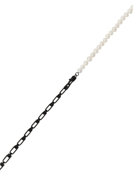 EÉRA: Collier à double chaîne avec perles Reine