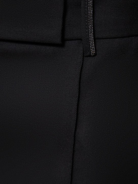 Brunello Cucinelli: Wool crepe straight pants