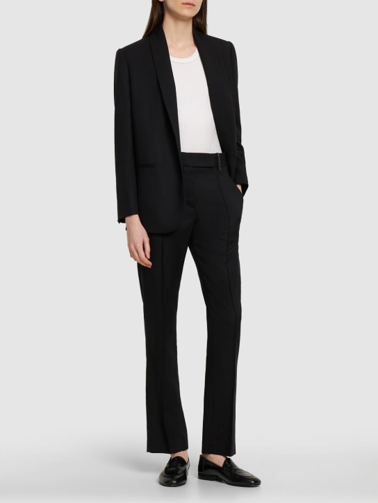 Brunello Cucinelli - Wool crepe straight pants