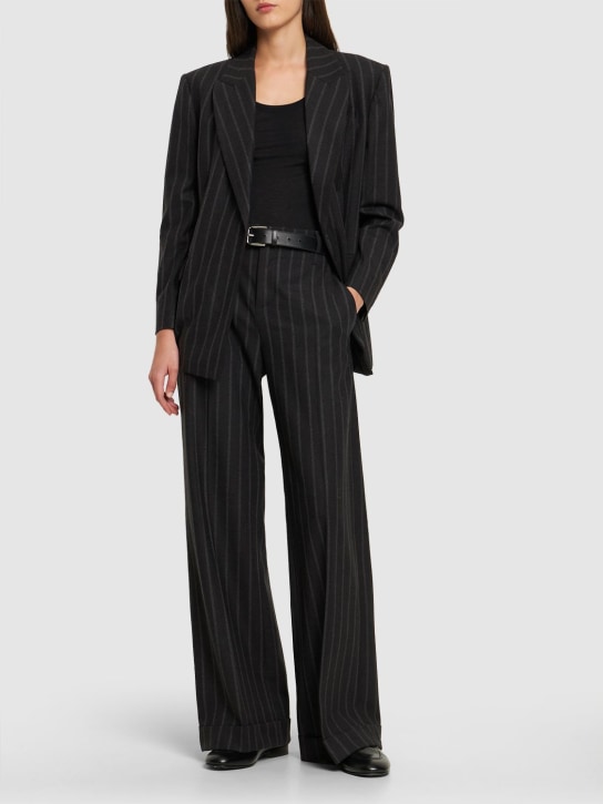 Brunello Cucinelli - Pinstripe wool straight pants