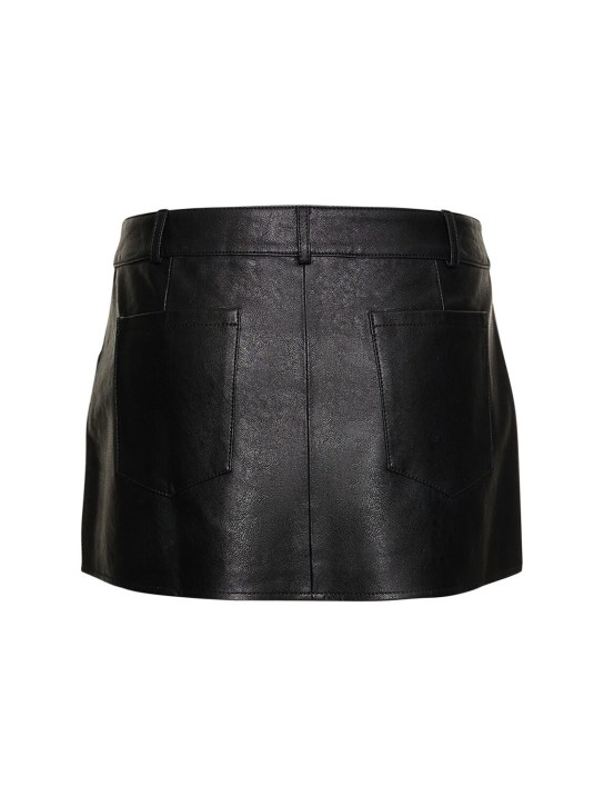 Miaou: Jupe courte en simili-cuir Hunter