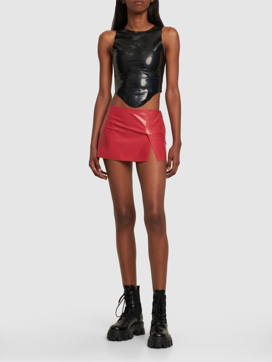 Miaou: Jupe courte en latex