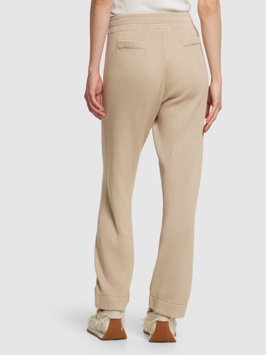 Brunello Cucinelli: Pantaloni jogger in maglia di cotone