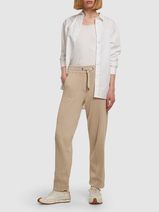 Brunello Cucinelli - Cotton knit jogger pants
