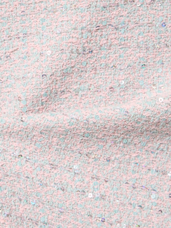 Alessandra Rich: Jupe courte en tweed à sequins