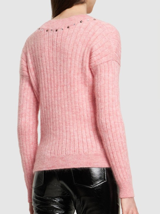 Alessandra Rich: Pull-over en maille de mohair mélangé