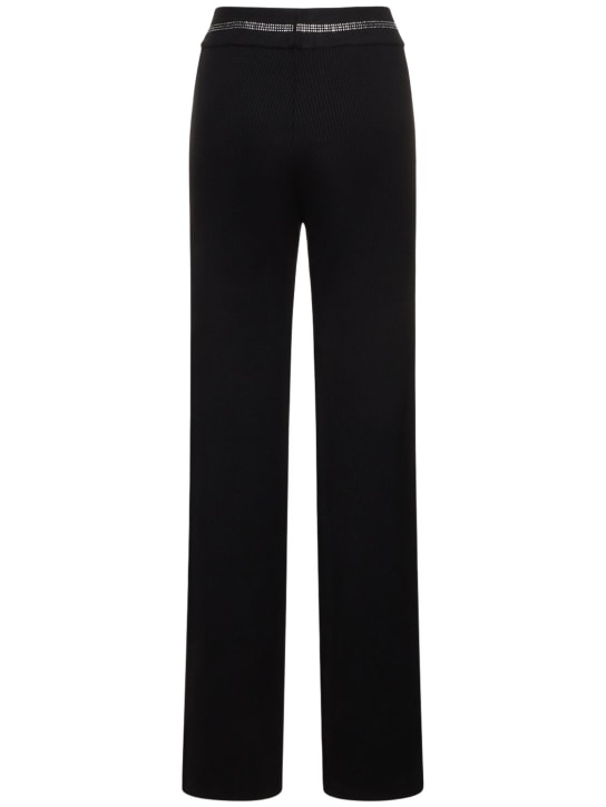 GCDS: Bling straight viscose blend pants