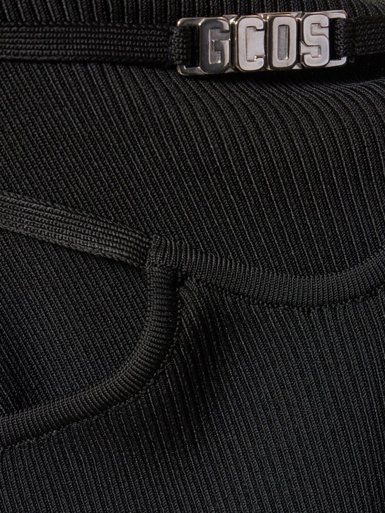 GCDS: Pantaloni GCDS Bling in misto viscosa con cutout