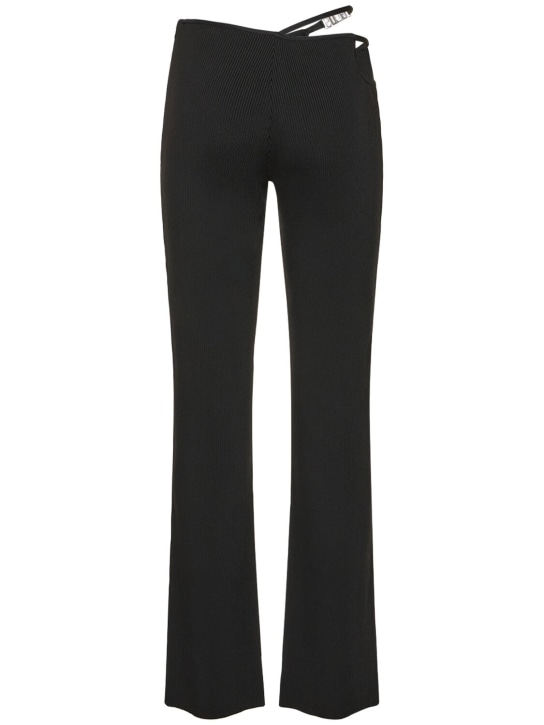 GCDS: Pantaloni GCDS Bling in misto viscosa con cutout