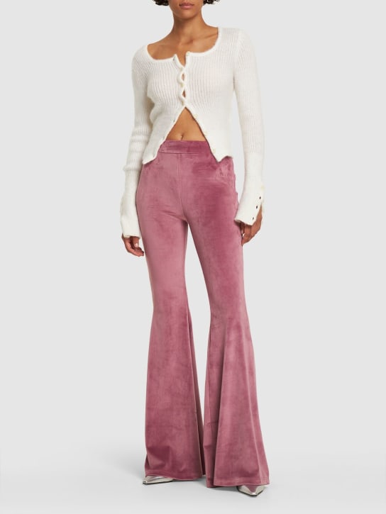 GCDS: GCDS flared velvet pants