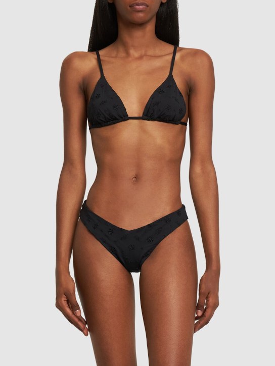 Weworewhat: Cooper eyelet triangle bikini top