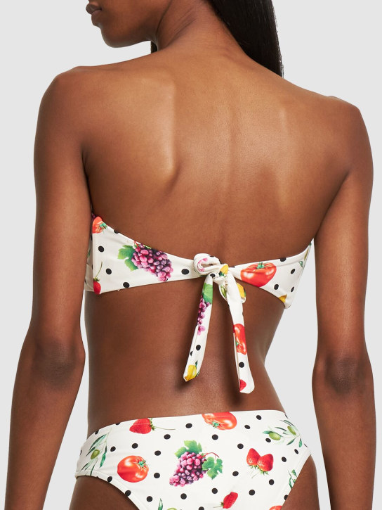 Weworewhat: Top de bikini sin tirantes con lazo