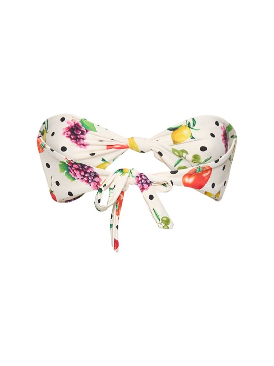 Weworewhat: Top de bikini sin tirantes con lazo