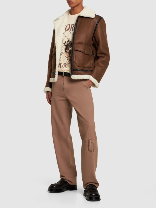 Honor the Gift - Pantalon en coton à motif chevron