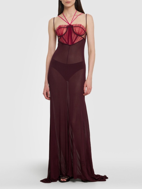 Nensi Dojaka - LVR Exclusive tulle & georgette gown