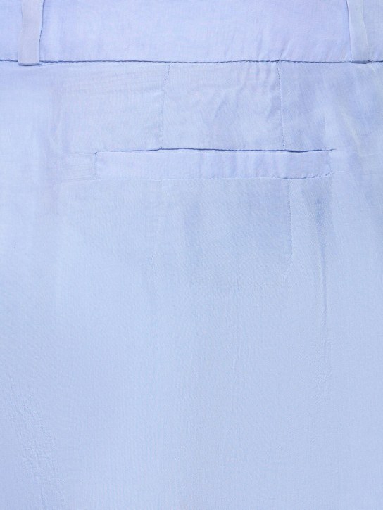 The Frankie Shop: Pantalon plissé en cupro de soie Tansy