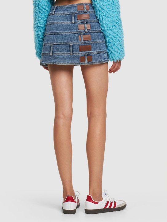 Andersson Bell: Minirock aus Denim „Dua“