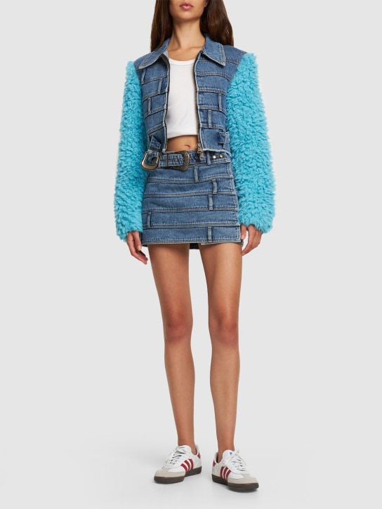 Andersson Bell - Jupe courte en denim Dua