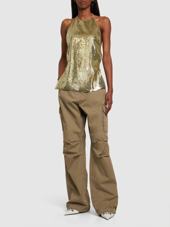 Gauchere: Top con paillettes