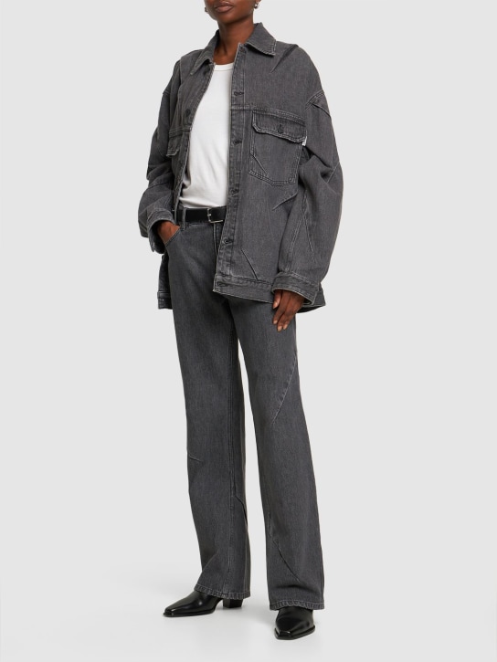 Gauchere: Chaqueta de denim algodón con bolsillos