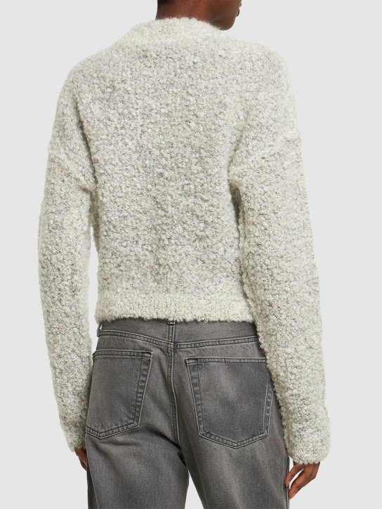 Gauchere: Mohair blend knit long sleeved sweater